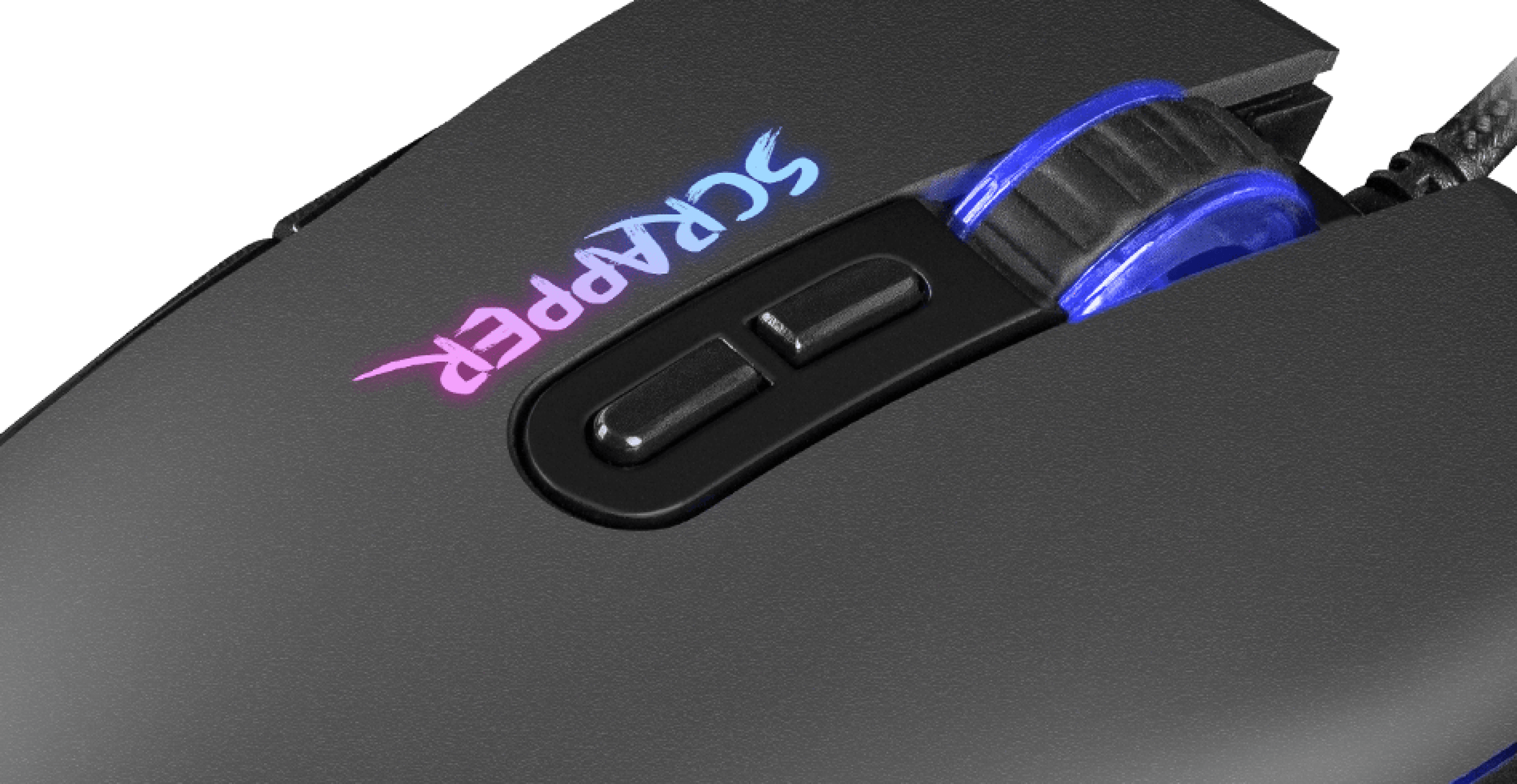 Mysz gamingowa o rozdzielczości 6400 DPI, z podświetleniem RGB i konfigurowalnymi przyciskami dla lepszej rozgrywki